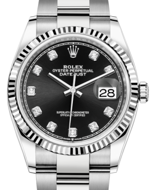 2022 Rolex Datejust 41 black diamond dial 126334