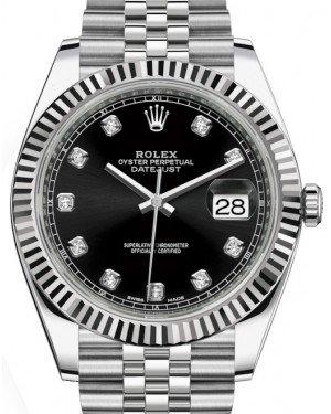 Rolex datejust black diamond dial jubilee bracelet Clearance