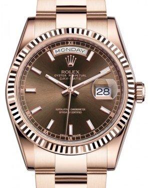 Rolex rose shop gold chocolate dial