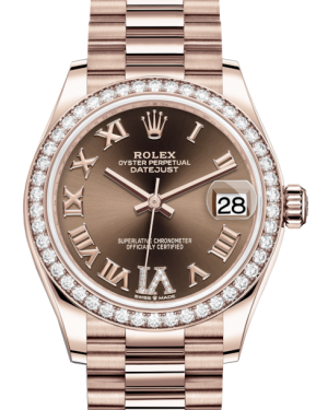 Rolex datejust top chocolate diamonds