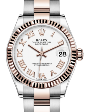 Rolex datejust 31 white dial deals