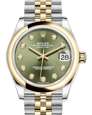 bro Kommandør udgør Rolex Lady-Datejust 31 Yellow Gold/Steel Olive Green Diamond Dial & Sm – NY  WATCH LAB