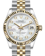 Rolex Lady-Datejust 31 Yellow Gold/Steel White Mother of Pearl Diamond Dial & Fluted Bezel Jubilee Bracelet 278273 - Fresh - NY WATCH LAB