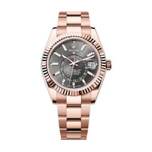 Rolex Sky-Dweller 42mm Rose Gold Rhodium Dial Oyster 336935 New 2024