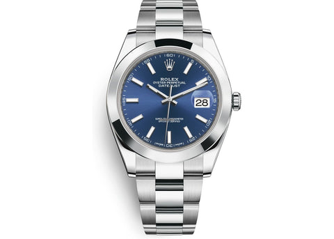 Rolex Datejust 41 mm Stainless Steel Band Blue Dial 126300