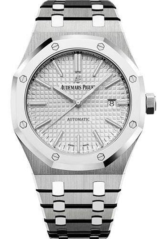 Audemars Piguet 41mm Rhodium Dial Royal Oak Selfwinding Watch