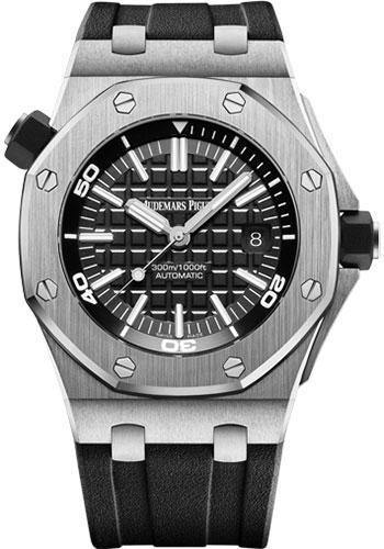 Audemars Piguet Royal Oak Offshore Diver Watch-Black Dial 42mm-15710ST.OO.A002CA.01 - NY WATCH LAB 