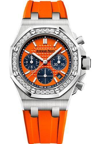 Audemars Piguet Royal Oak Offshore Selfwinding Chronograph Watch-Orange Dial 37mm-26231ST.ZZ.D070CA.01 - NY WATCH LAB 