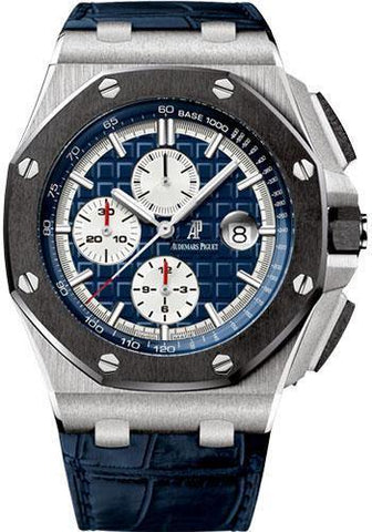 Audemars Piguet Royal Oak Offshore Chronograph Watch-Blue Dial 44mm-26401PO.OO.A018CR.01 - NY WATCH LAB 