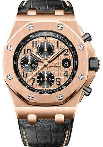 Audemars Piguet Royal Oak Offshore Chronograph Watch-Pink Dial 42mm-26470OR.OO.A002CR.01 - NY WATCH LAB 