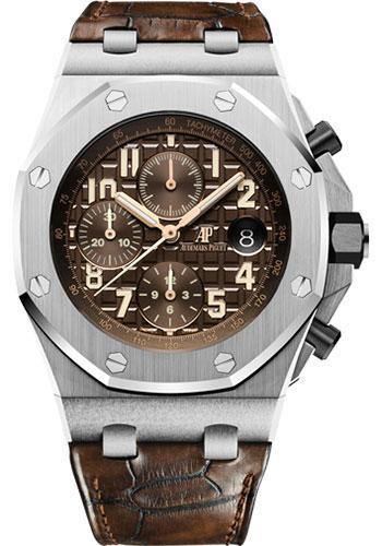 Audemars Piguet Royal Oak Offshore Chronograph Watch-Brown Dial 42mm-26470ST.OO.A820CR.01 - NY WATCH LAB 