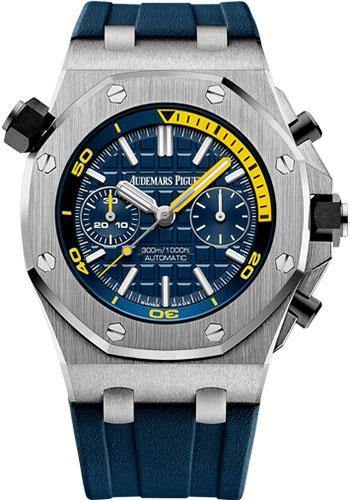 Audemars Piguet Royal Oak Offshore Diver Chronograph Limited Edition of 400 Watch-Blue Dial 42mm-26703ST.OO.A027CA.01 - NY WATCH LAB 