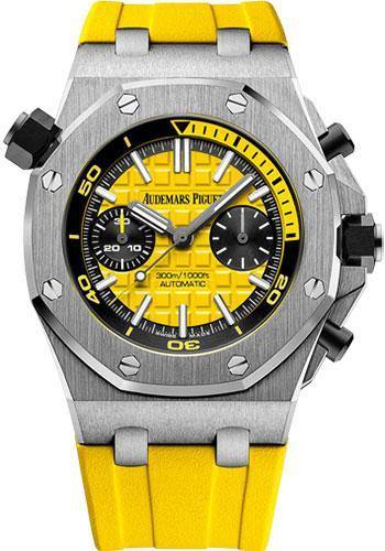 Audemars Piguet Royal Oak Offshore Diver Chronograph Limited Edition of 375 Watch-Yellow Dial 42mm-26703ST.OO.A051CA.01 - NY WATCH LAB 