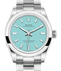 Rolex Oyster Perpetual 31mm Turquoise Blue Dial 277200 - New