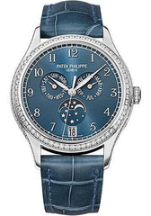 Patek Philippe 38mm Ladies Complications Annual Calender Watch Blue Dial 4947G - NY WATCH LAB 