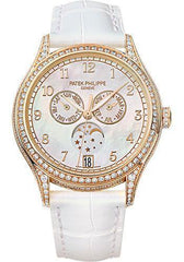 Patek Philippe 38mm Ladies Complications Annual Calender Watch White Dial 4948R - NY WATCH LAB 