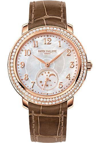 Patek Philippe 33.3mm Ladies Complications Watch White Dial 4968R - NY WATCH LAB 