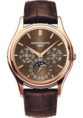 Patek Philippe 37.2mm Perpetual Calendar Moonphase Grand Complication Watch Brown Dial 5140R - NY WATCH LAB 