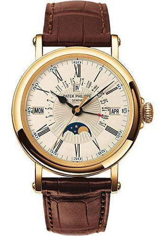 Patek Philippe 38mm Perpetual Calendar Moonphase Grand Complication Watch C Dial 5159J - NY WATCH LAB 