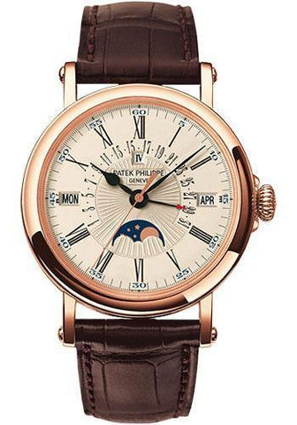 Patek Philippe 38mm Perpetual Calendar Moonphase Grand Complication Watch C Dial 5159R - NY WATCH LAB 