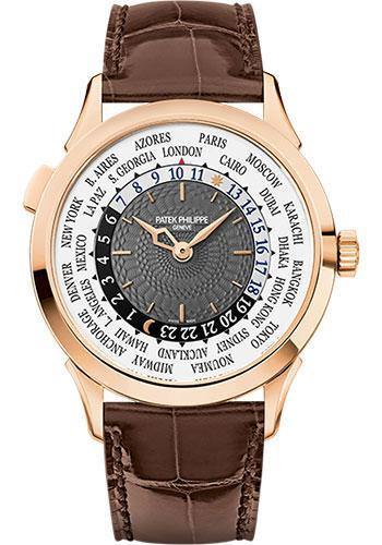 Patek Philippe 38.5mm World Time Complicated Watch Gray Dial 5230R - NY WATCH LAB 