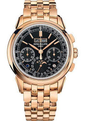 Patek Philippe 41mm Grand Complications Chronograph Perpetual Calendar - Rose Gold - Ebony Black Sunburst Dial Black Dial 5270/1R - NY WATCH LAB 