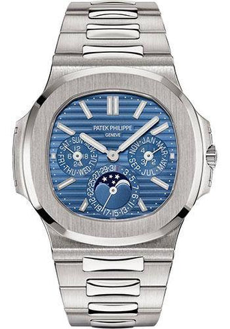 Patek Philippe 40mm Nautilus Grand Complication Perpetual Calendar Watch Blue Dial 5740/1G - NY WATCH LAB 