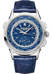 Patek Philippe 39.50mm Men Complications World Time Chronograph Watch Blue Dial 5930G - NY WATCH LAB 