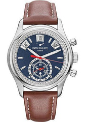 Patek Philippe 40.5mm Annual Calendar Chronograph Complications Watch Opaline Dial 5960/01G - NY WATCH LAB 