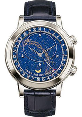 Patek Philippe 44mm Grand Complication Celestial Moon Age Watch Black Dial 6102P - NY WATCH LAB 