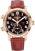 Patek Philippe 37.5mm Complications Calatrava Pilot Travel Time - 37.5mm - Rose Gold - Brown Sunburst Dial Brown Dial 7234R - NY WATCH LAB 