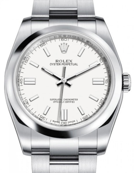 Rolex Oyster Perpetual 36mm Stainless Steel White Dial 116000