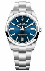 Rolex Oyster Perpetual 41mm Stainless Steel Bright Blue Dial 124300