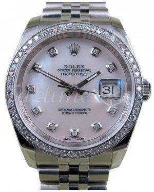 Rolex Datejust 116200 White Mother Of Pearl Diamond 36mm Stainless Steel Jubilee Fresh - NY WATCH LAB 