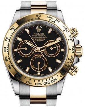 Rolex Daytona Two Tone Black Dial Oyster Bracelet 116503