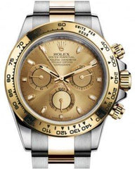 Rolex Daytona Yellow Gold/Steel Champagne Index Dial Yellow Gold Bezel Oyster Bracelet 116503 - NEW