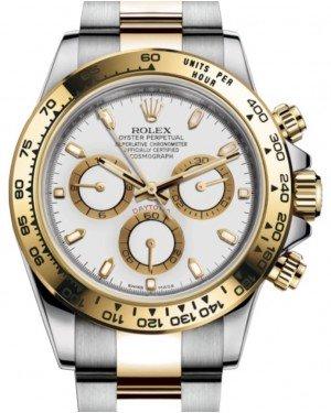 Rolex Daytona 40mm Yellow Rolesor Cosmograph White Index Dial 116503