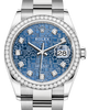 Rolex Datejust 36 White Gold/Steel Blue Jubilee Diamond Dial & Diamond Bezel Oyster Bracelet 126284RBR