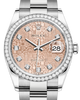 Rolex Datejust 36 White Gold/Steel Pink Jubilee Diamond Dial & Diamond Bezel Oyster Bracelet 126284RBR