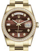 Rolex Day-Date 36 Yellow Gold Bull's Eye Diamond Dial & Diamond Bezel Oyster Bracelet 118348