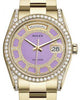 Rolex Day-Date 36 Yellow Gold Carousel of Lavender Jade Diamond Dial & Diamond Set Case & Bezel Oyster Bracelet 118388
