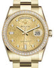 Rolex Day-Date 36 Yellow Gold Champagne Jubilee Diamond Dial & Diamond Bezel Oyster Bracelet 118348