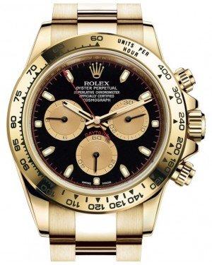 Rolex Daytona 40mm Yellow Gold Cosmograph Black Index Dial 116508