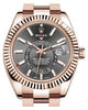 Rolex Sky-Dweller 42mm Rose Gold Dark Rhodium Dial New 2022+ 326935