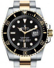 Rolex Submariner Date Yellow Gold/Steel Black Dial & Ceramic Bezel Oyster Bracelet 116613LN - New