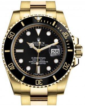 Rolex Submariner Date Yellow Gold Black Dial & Ceramic Bezel Oyster Bracelet 116618LN