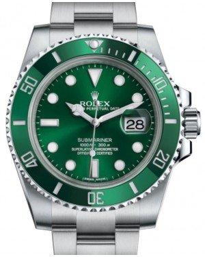 Rolex Submariner Date "Hulk" Stainless Steel Green Dial & Ceramic Bezel Oyster Bracelet 116610LV